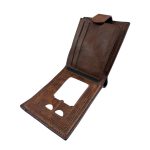 Férfi pénztárca átlátszó kártyatartókkal.