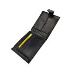 Férfi fekete műbőr pénztárca.