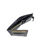 Férfi fekete műbőr pénztárca.