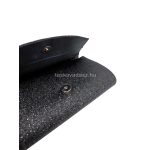 Fekete csillámporos női alkalmi táska.