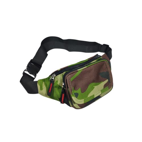 Terepmintás övtáska tépőzáras zsebbel.