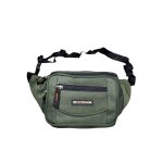 Zöld férfi övtáska nagy zsebekkel.