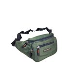 Zöld férfi övtáska nagy zsebekkel.