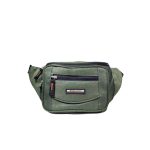 Zöld férfi övtáska nagy zsebekkel.