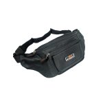 Férfi nagyméretű övtáska hátulján zsebbel.