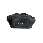 Férfi nagyméretű övtáska hátulján zsebbel.