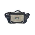 Férfi nagyméretű övtáska elején zsebbel.