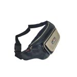 Férfi nagyméretű övtáska elején zsebbel.