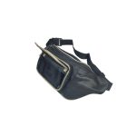 Férfi nagyméretű övtáska elején zsebbel.