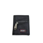 Fekete, övtartóhoz rögzíthető pénztárca.