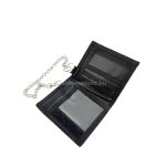 Fekete, övtartóhoz rögzíthető pénztárca.