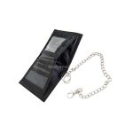 Fekete, övtartóhoz rögzíthető pénztárca.