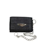 Tépőzáras pénztárca kártyatartóval.