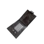 Fekete színű pénz és kártyatartó.