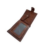 Barna pénztárca és kártyatartó, férfi.