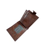 Barna pénztárca és kártyatartó, férfi.