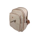 Mintás nagyméretű női hátizsák és oldaltáska egyben.