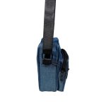 Kék férfi olcsó kicsi oldaltáska.