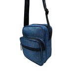 Kék férfi olcsó kicsi oldaltáska.