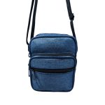 Kék férfi olcsó kicsi oldaltáska.