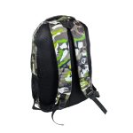 Színes, terepmintás iskolatáska kettő rekesszel.