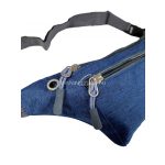 Kék színű lapos férfi övtáska.