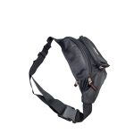 Férfi övtáska tépőzáras zsebbel az elején.