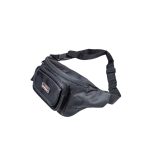 Férfi övtáska tépőzáras zsebbel az elején.