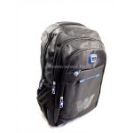 Férfi fekete olcsó hátitáska sok zsebbel.