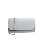 Ezüst alkalmi táska.