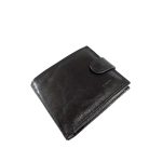 Férfi fekete műbőr pénztárca.