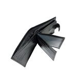 Férfi fekete műbőr pénztárca.