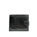 Férfi fekete műbőr pénztárca.