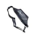 Fekete műbőr övtáska 4 zsebbel.