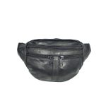 Férfi műbőr övtáska sok zsebbel.