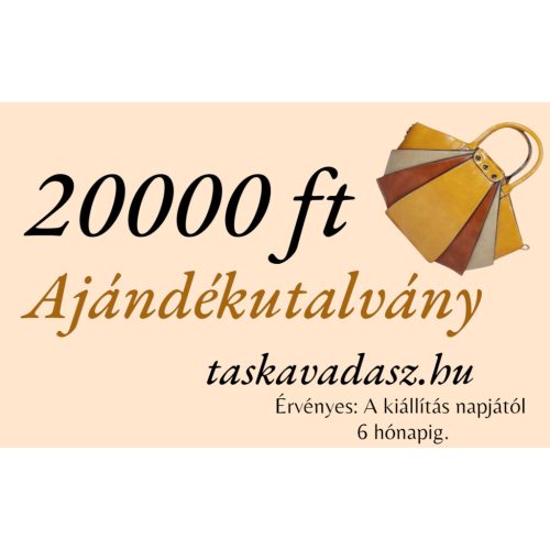 Ajándékutalvány 20000 Ft értékben.