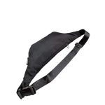 Férfi fekete lapos nagy övtáska.