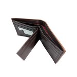 Férfi műbőr kártyatartó papírpénztartóval.