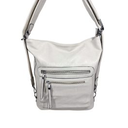 Női válltáska és hátizsák egyben, sok zsebbel.