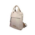 Vízhatlan vászon női hátizsák széles pántokkal.