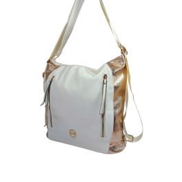 Divatos bézs többfunkciós női táska.