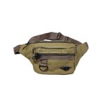 Férfi vászon övtáska cipzáras zsebekkel.