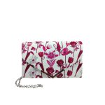 Nagyméretű virágmintás alkalmi táska.